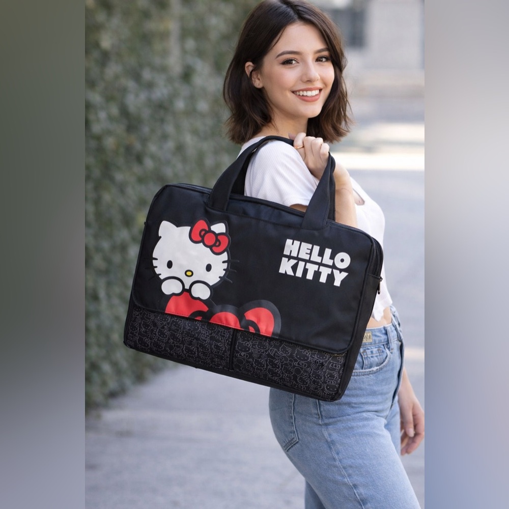 Hello Kitty Black and Red Laptop bag | Excellent condition | SANRIO